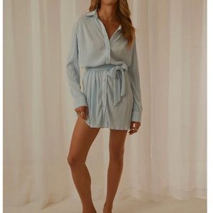 Long Sleeve Belted Mini Dress - Soho Chic
